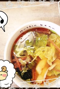 マクロビ☆つくしの重ね煮＆春スープ