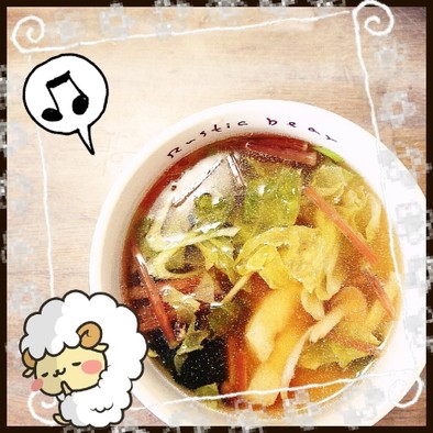 マクロビ☆つくしの重ね煮＆春スープの写真