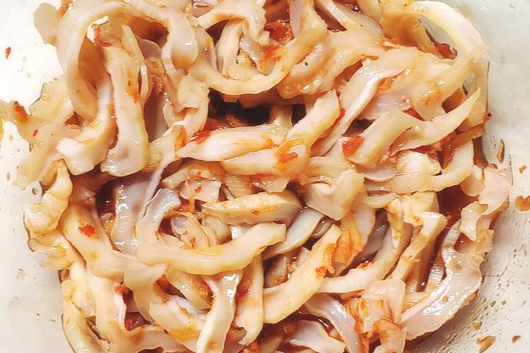 鱈の胃袋の辛味あえ レシピ 作り方 By なべじぱっど クックパッド 簡単おいしいみんなのレシピが373万品