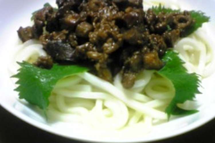 ジャージャー麺風 肉味噌うどん レシピ 作り方 By チエ蔵 クックパッド