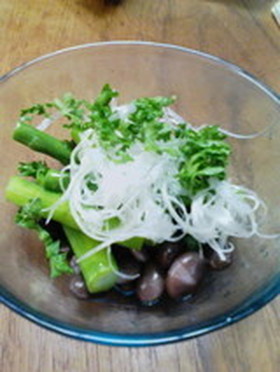 黒豆とアスパラのサラダ