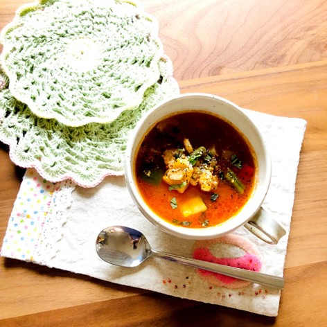 地中海野菜と魚介のプロヴァンス風スープ