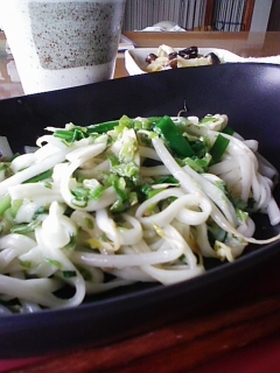 脇役野菜で★焼きうどん~塩味