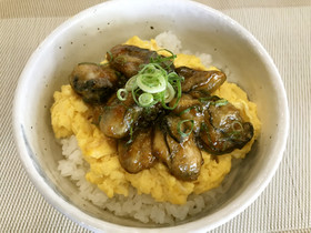 牡蠣の甘酢あんどんぶり