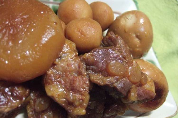 焼肉のタレで 炊飯器で豚軟骨煮 レシピ 作り方 By Ariatowa クックパッド
