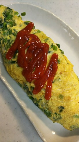 ほうれん草のオムレツ(*^^*)