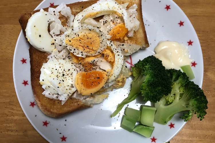 ゆで卵とオニオンの朝食パン レシピ 作り方 By 自己満キッチン クックパッド 簡単おいしいみんなのレシピが357万品