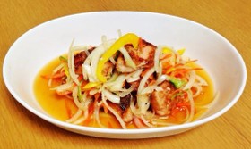 塩こうじサーモンの南蛮漬け
