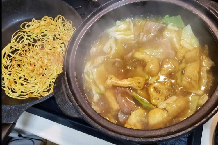 昨夜の鍋の残りで カレー中華焼きそば レシピ 作り方 By ｍｔ ｒｏｋｋｏ クックパッド