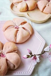 可愛い桜パン 成型のコツ 桜あんぱん