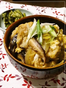 じゅわーっと味染み✿南関あげのたまご丼