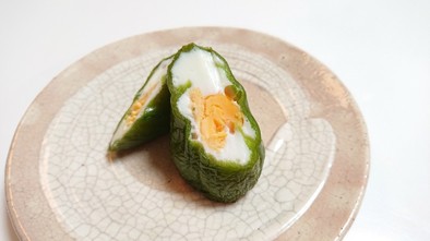 仙人シゲちゃんのピーマンの卵詰め♥️の写真