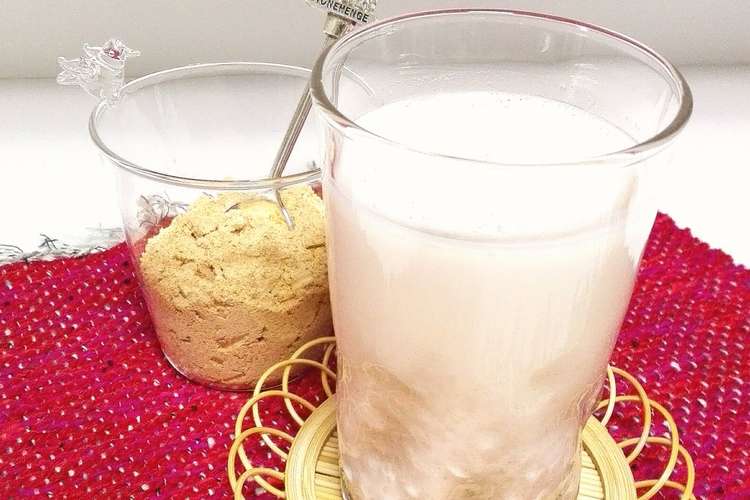 疲労回復に ハチミツきな粉牛乳 レシピ 作り方 By Cook Chie クックパッド