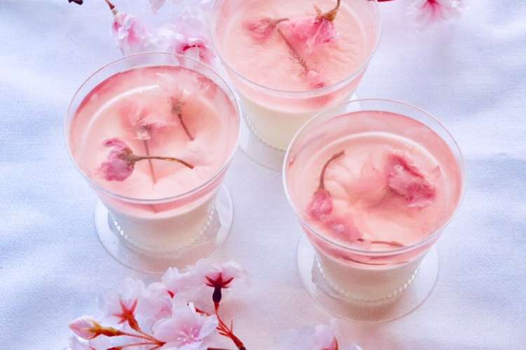 桜のゼリーとパンナコッタ レシピ 作り方 By ローズ ローズ06 クックパッド 簡単おいしいみんなのレシピが358万品