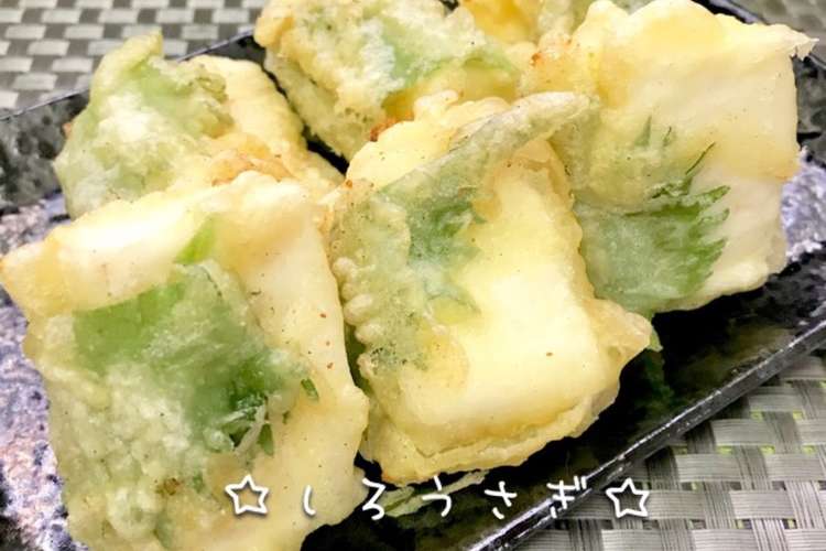 はんぺんと大葉チーズの天ぷら レシピ 作り方 By はらぺこしろうさぎ クックパッド 簡単おいしいみんなのレシピが352万品