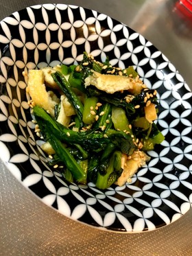 簡単早い☆菜の花と薄揚げの炒め煮