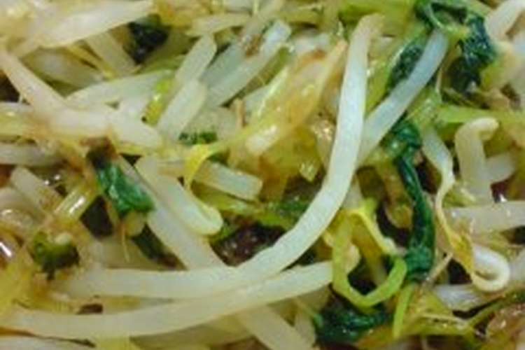 レンジで５分 みつばともやしの和え物 レシピ 作り方 By Vivide クックパッド 簡単おいしいみんなのレシピが352万品