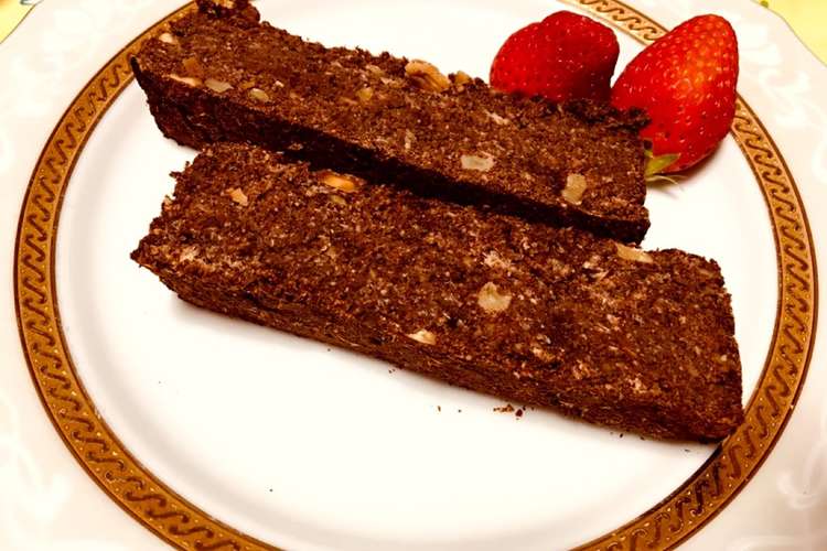 糖質オフ 生おからチョコナッツケーキ レシピ 作り方 By くまくまくまっち クックパッド