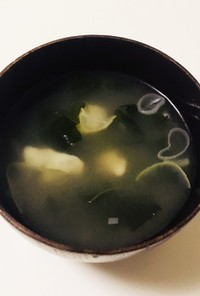 海苔ワンタンの中華スープ風。焼売や餃子に