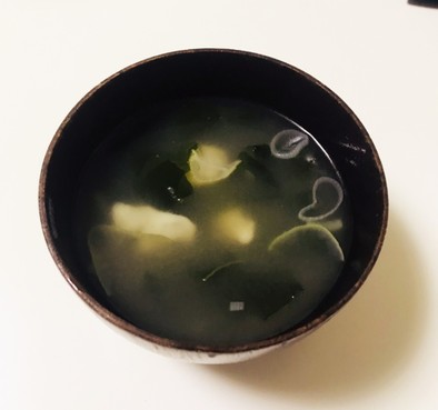 海苔ワンタンの中華スープ風。焼売や餃子にの写真