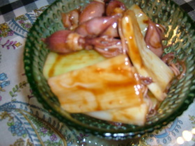 料亭風。田楽ホタルイカ☆