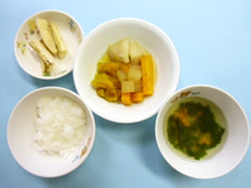 白身魚と野菜の煮物(9ヶ月)@つくば市
