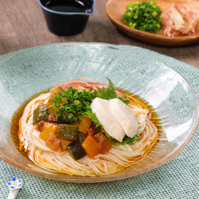 夏野菜のラタトゥイユそうめん