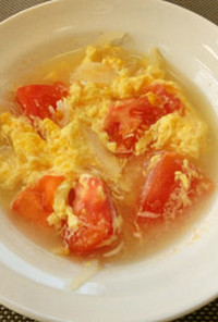 【高齢者】トマトと卵のスープ
