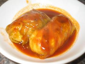 トマト味のロールキャベツ