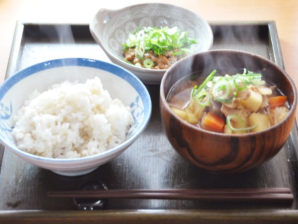 けんちん汁で朝ごはん