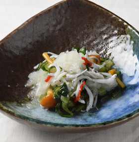 国産野沢菜なめこのおろししらす