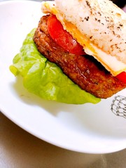 簡単ライスバーガーの写真