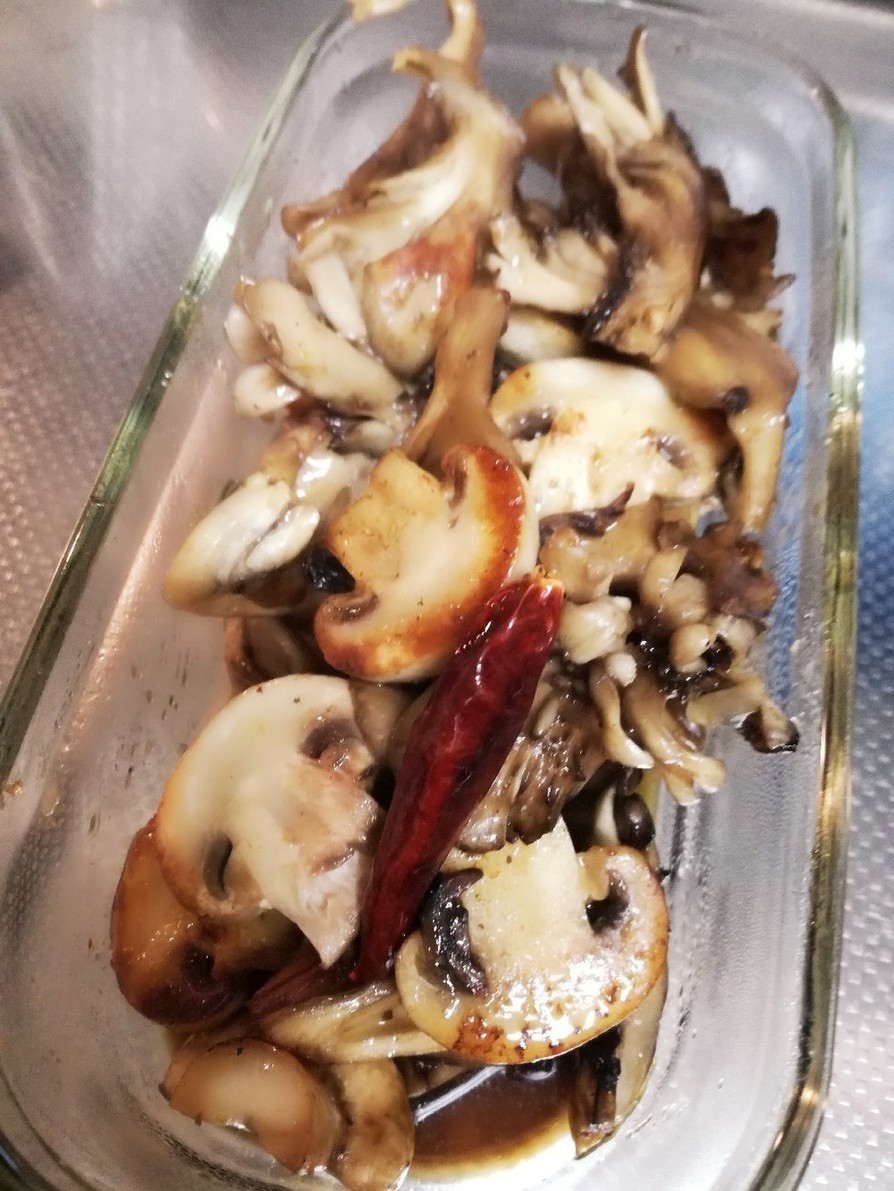 マッシュルームと舞茸のマリネ　ポン酢風味の画像