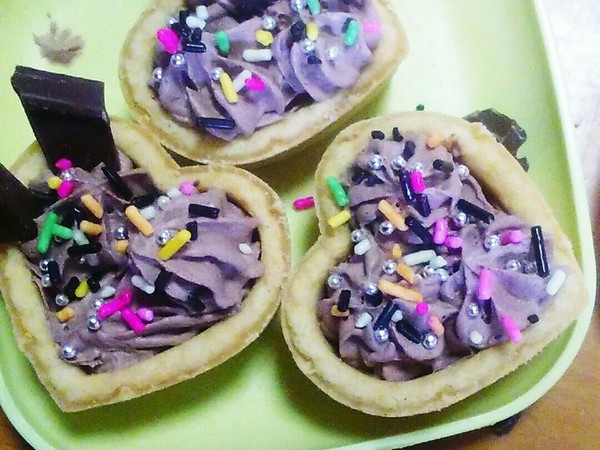 ハートのミニチョコタルト