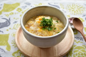 白だしで簡単!たまご雑炊