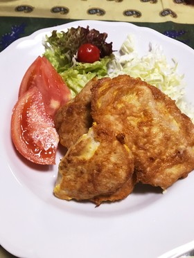 簡単20分◎鶏むね肉のやわらか肉厚ピカタ