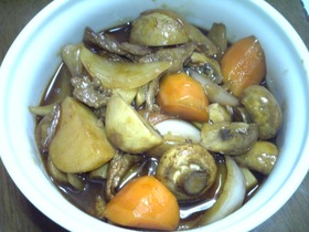 翌日OK★牛薄切り肉の赤ワイン煮