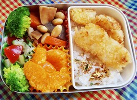 3歳息子のお弁当②鱈フライ