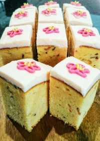 春爛漫♪桜のデコレーションパウンドケーキ