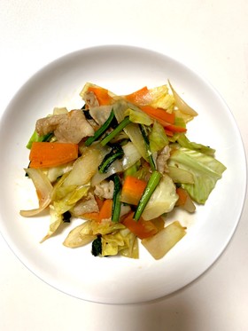 焼肉のタレで味付け簡単!野菜炒め