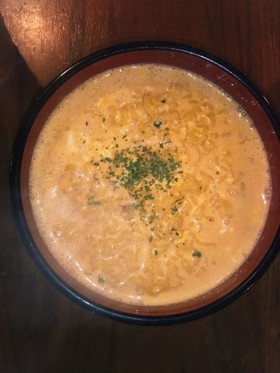 牛乳でまろやか☆辛ラーメンアレンジ☆