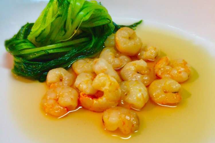 No2212 水菜とむきエビの煮浸し レシピ 作り方 By Kitchengp クックパッド 簡単おいしいみんなのレシピが352万品