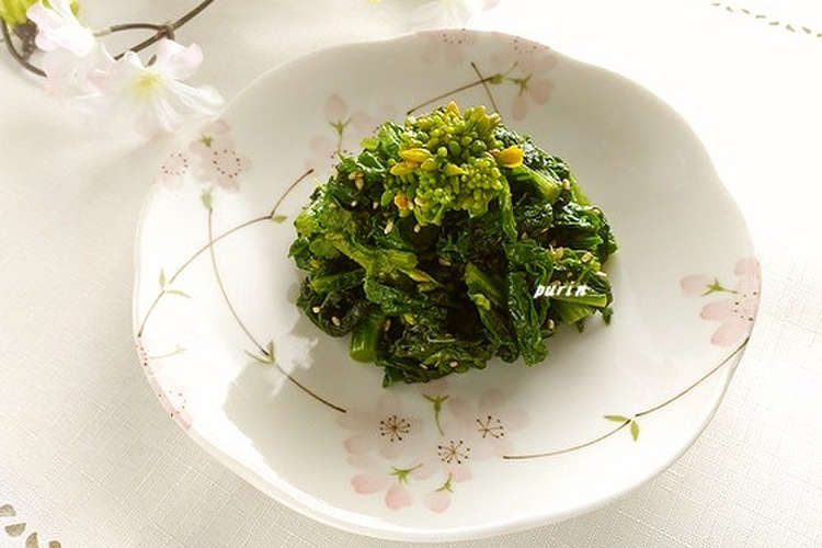レンジで簡単 菜の花の和風ナムル レシピ 作り方 By 柴犬プリン クックパッド 簡単おいしいみんなのレシピが370万品