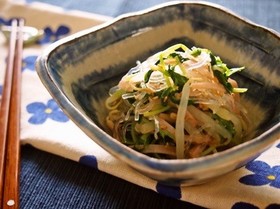 もやしと豆苗のプチプチナムル