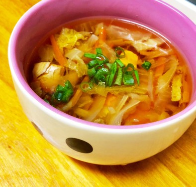 圧力鍋で作る和風だしササミ野菜スープ☆の写真