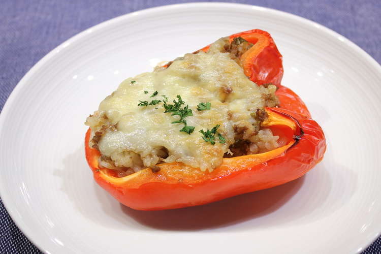 始末の一品 カレードリアのパプリカ焼き レシピ 作り方 By 横浜市 クックパッド