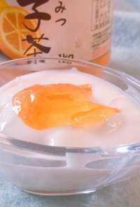 柚子茶蜂蜜ヨーグルト
