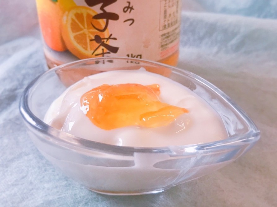柚子茶蜂蜜ヨーグルトの画像