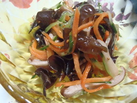 話題のキクラゲで…ダイエット中華風酢の物