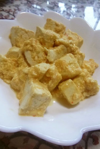 超簡単♬　麻婆豆腐風味の卵とじ